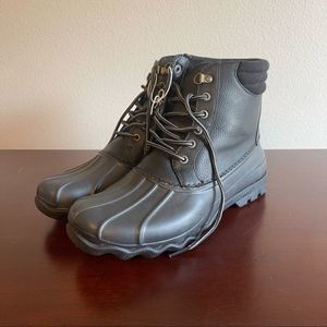 Mens Sperry Avenue Duck Boots size 8 black